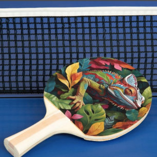 Raquette De Ping Pong Lézard Feuilles & Couleur
Raquette de Ping Pong