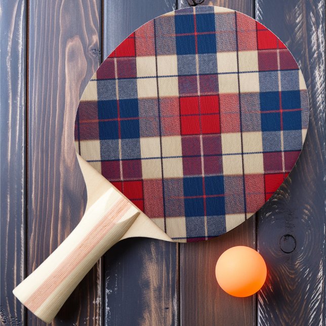 Raquette De Ping Pong Liberty Tartan (Créateur téléchargé)