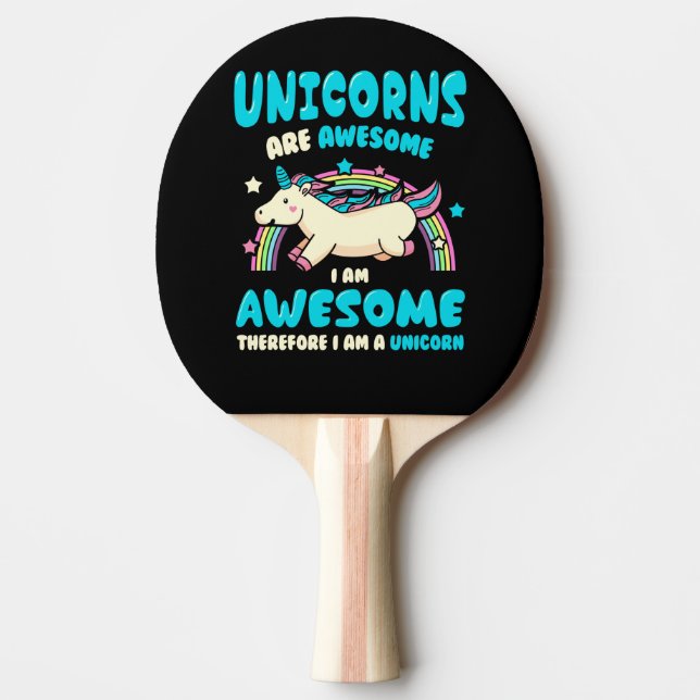 Raquette De Ping Pong Licorne magique (Devant)