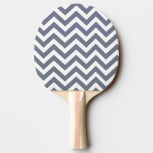 Raquette De Ping Pong Lignes blanches grises chics modernes motif