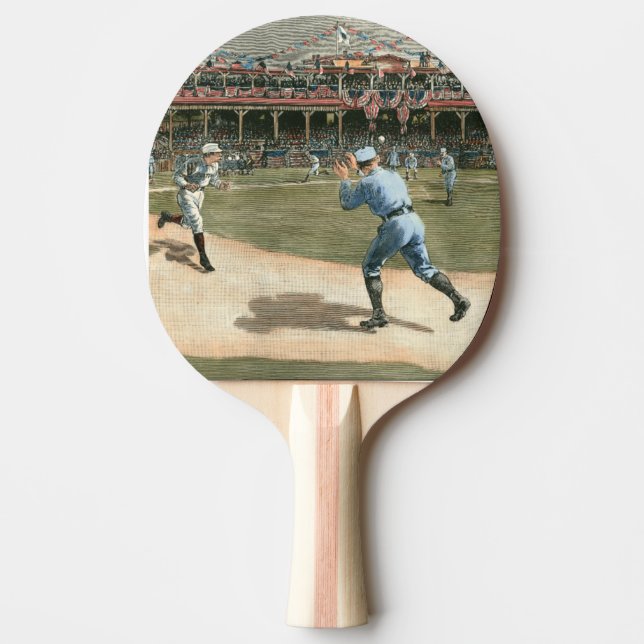 Raquette De Ping Pong Ligue nationale de baseball 1886 (Devant)