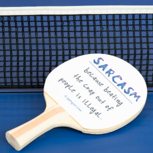 Raquette De Ping Pong L'illusion de métal poli de SlipperyJoe avec un sa