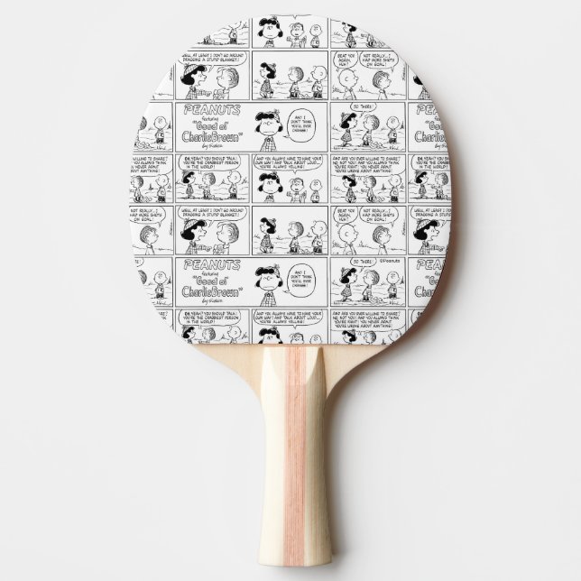 Raquette De Ping Pong Linus raconte Lucy Elle est Crabby (Devant)