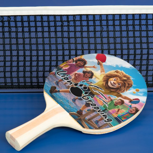 Raquette De Ping Pong Lion Boy Play (Insitu)