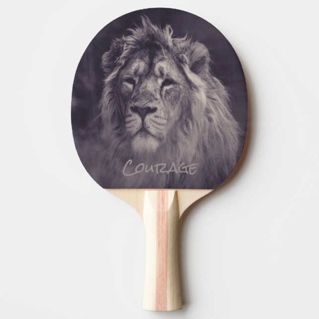 Raquette De Ping Pong Lion Courage Roi de la Jungle (Devant)