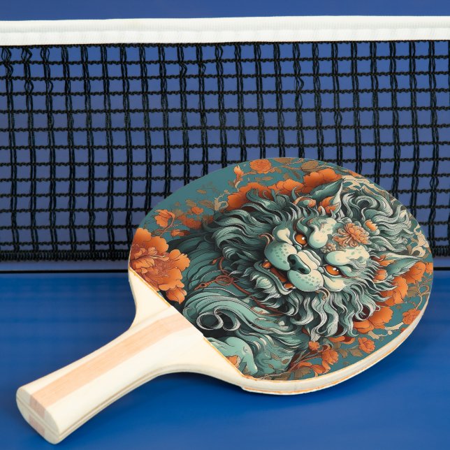 Raquette De Ping Pong Lion de grippe de la sagesse Ping Pong Paddle (Insitu)