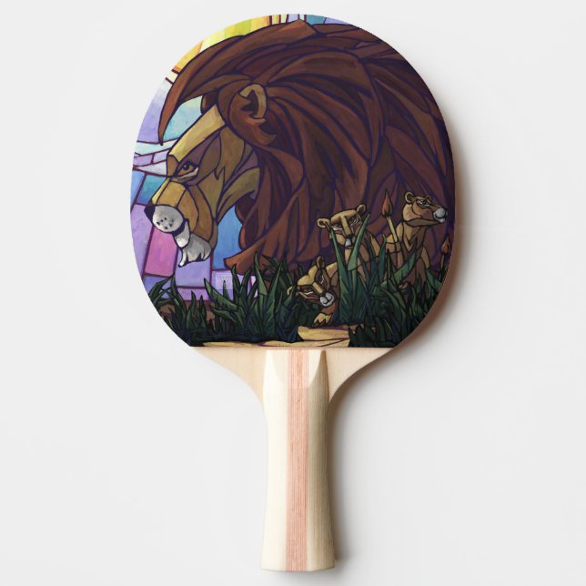 Raquette De Ping Pong Lion et petits (Devant)