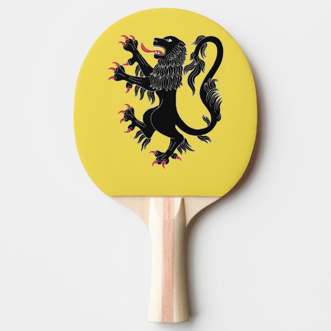 Raquette De Ping Pong Lion Rampant Sable (Devant)