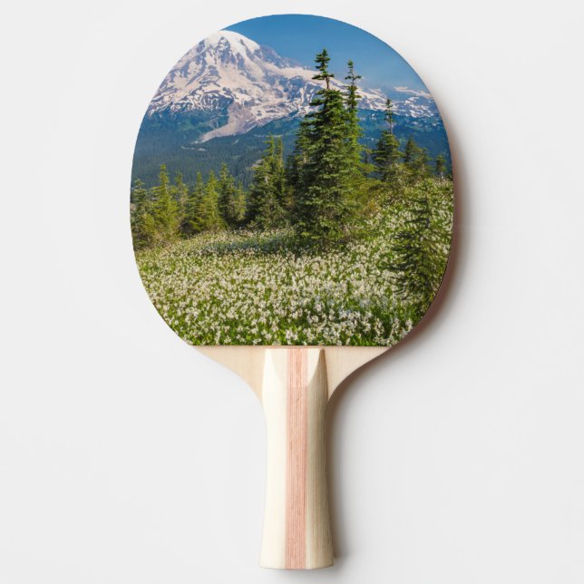 Raquette De Ping Pong Lis de l'avalanche et Mont Rainier (Devant)