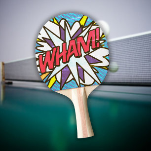 Raquette De Ping Pong Livre humoristique moderne et tendance WHAM Colorf