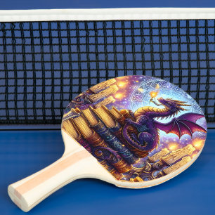 Raquette De Ping Pong Livres de sorcier de dragon mystique