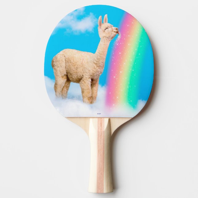 Raquette De Ping Pong Llama Licking Rainbow (Devant)