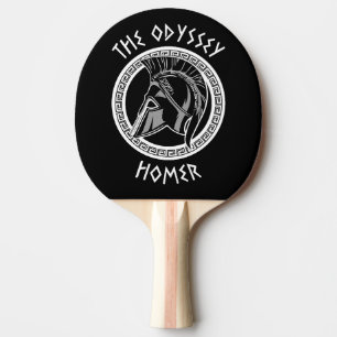 Raquette De Ping Pong L'Odyssée Homère Casque Grec Mythologie Antique I