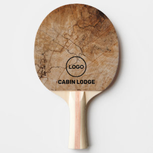 Raquette De Ping Pong Logo d'entreprise personnalisé Bois rustique