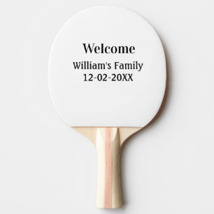 Raquette De Ping Pong logo monogramme minimaliste simple personnalisé bo