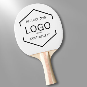 Raquette De Ping Pong Logo personnalisé Arrière - plan blanc