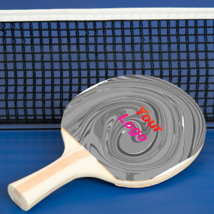 Raquette De Ping Pong Logo personnalisé simple et élégant ici société cl