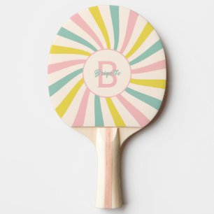 Raquette De Ping Pong 'Lollypop Vibes', retro personnalisé