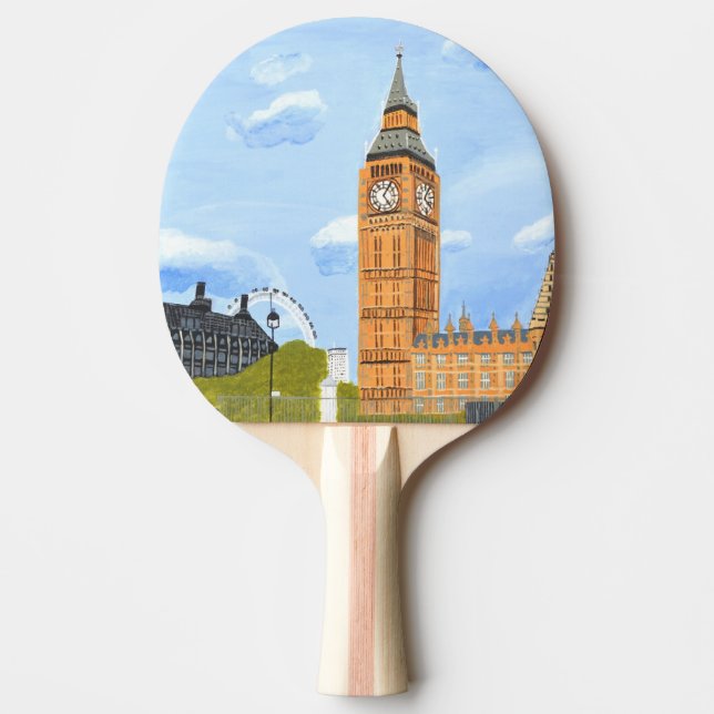 Raquette De Ping Pong London Big Ben  (Devant)