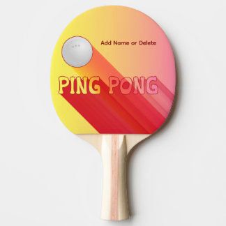 Raquette De Ping Pong Long Shadow Personalization Gradiant Colors Sports