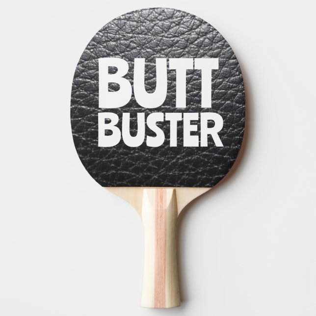 RAQUETTE DE PING PONG 'LOOK CUIR' DRÔLE (Devant)