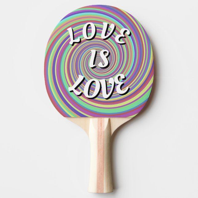 Raquette De Ping Pong Love Is Love Fierté (Devant)