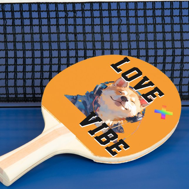 Raquette De Ping Pong LOVE × SHIBA - Custom (Créateur téléchargé)