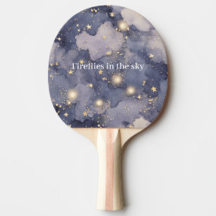 Raquette De Ping Pong Lucioles dans le ciel  
