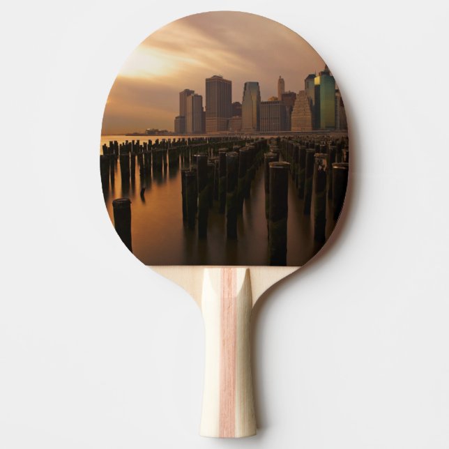 Raquette De Ping Pong Lueur de coucher du soleil pendant les cieux (Devant)