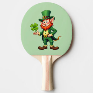Raquette De Ping Pong lutin et trèfle à 4 feuilles