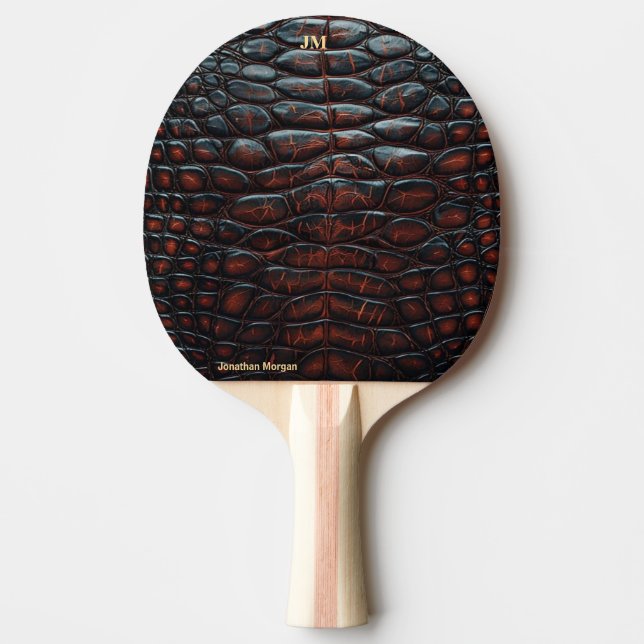 Raquette De Ping Pong Luxury Executive Monogram Premium Leather  (Devant)