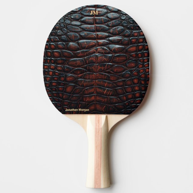 Raquette De Ping Pong Luxury Executive Monogram Premium Leather  (Devant)