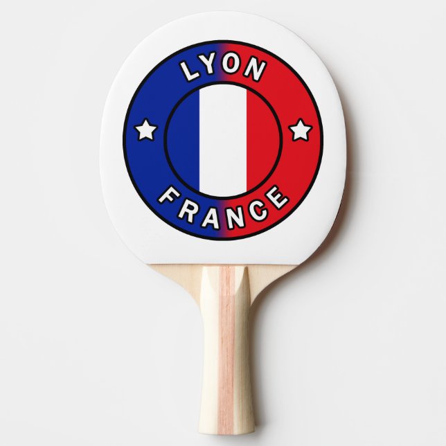 Raquette De Ping Pong Lyon France (Devant)
