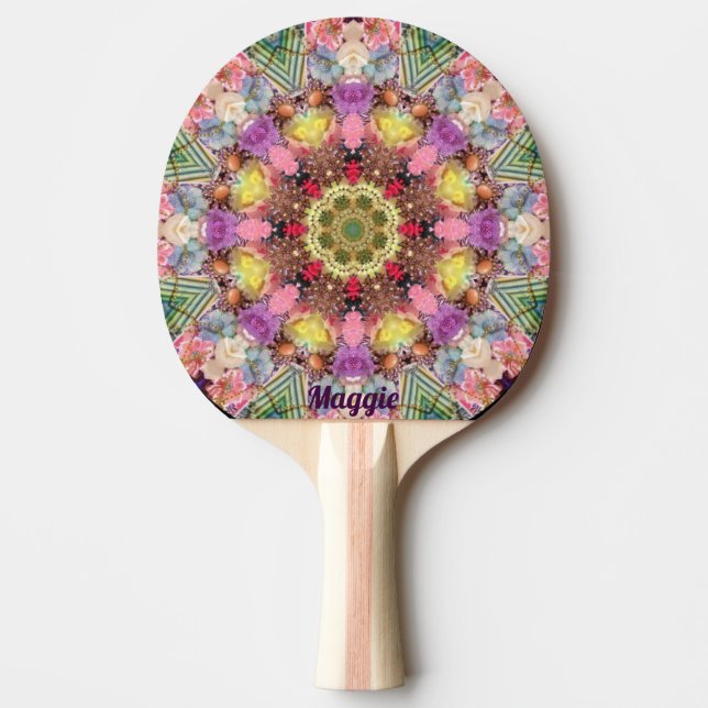 RAQUETTE DE PING PONG MAGGIE ~ JOLIE MÉLANGE DE TONS ~ (Devant)
