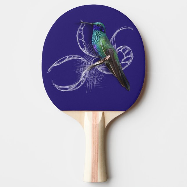 Raquette De Ping Pong Magnifique colibri - personnalisez en ajoutant un  (Devant)