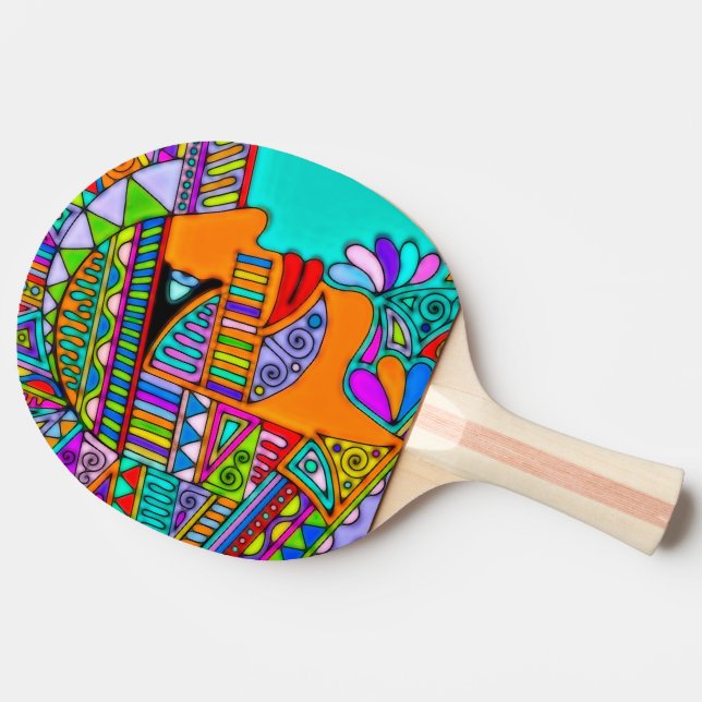 Raquette De Ping Pong Main tirée par EDDArt - Pharaon 1 (Côté)