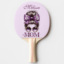 Maman Épouse Patron Noeud Violet Désordonné