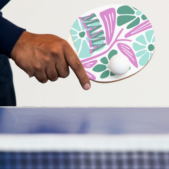 Raquette De Ping Pong Maman Floral Fantaisiste  (Insitu)