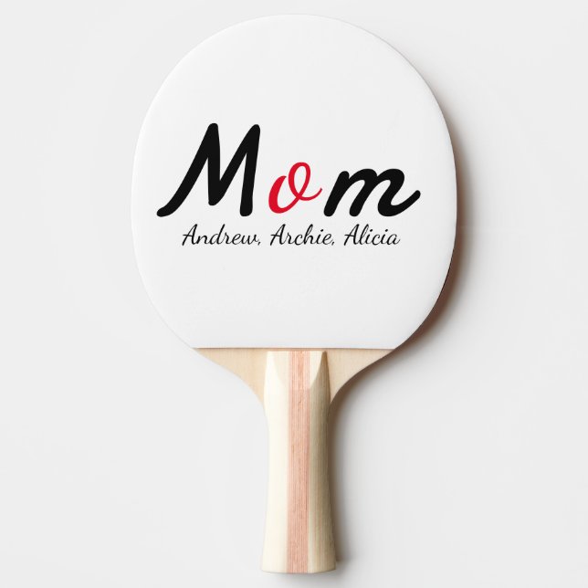 Raquette De Ping Pong maman maman maman maman nom enfant personnalisatio (Devant)