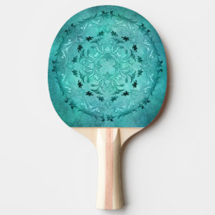 Raquette De Ping Pong Mandala à chair florale