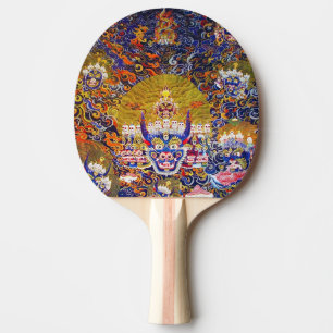 Raquette De Ping Pong mandala oriental Cool Yamantaka