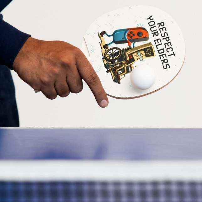 Raquette De Ping Pong Manette de jeu rétro drôle de contrôle de jeu Resp (Insitu)