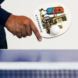Raquette De Ping Pong Manette de jeu rétro drôle de contrôle de jeu Resp