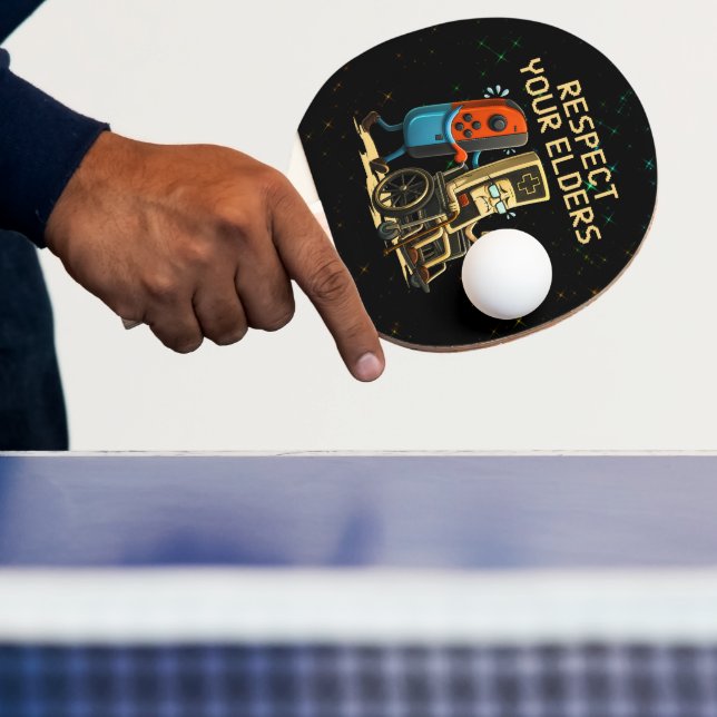 Raquette De Ping Pong Manette de jeu rétro drôle de contrôle de jeu Resp (Insitu)
