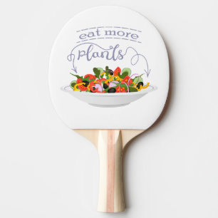 Raquette De Ping Pong Mangez plus de plantes frais motivation salade let