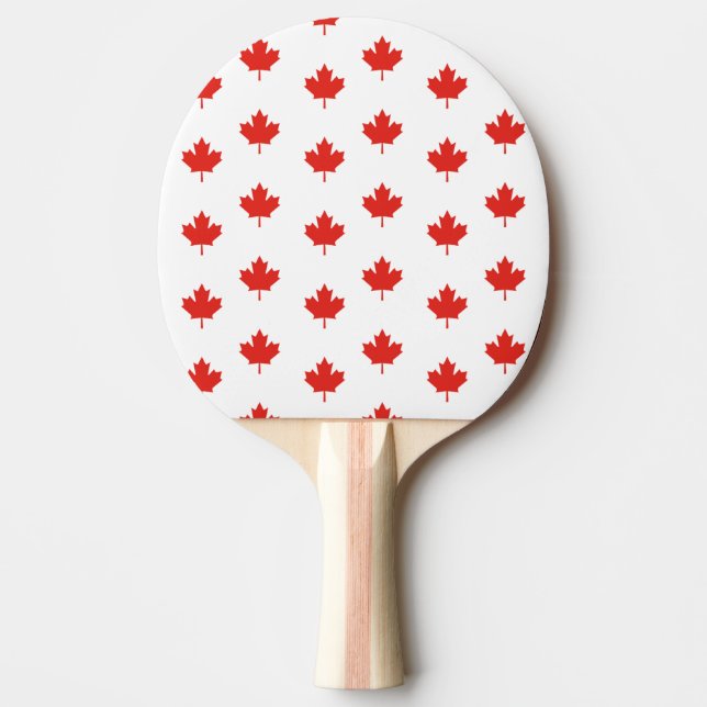Raquette De Ping Pong Maple Leaf, Canada, (Devant)