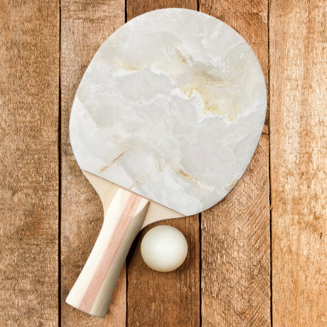 Raquette De Ping Pong Marbre Calacatta Gold (Créateur téléchargé)