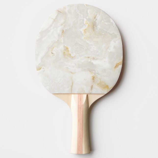 Raquette De Ping Pong Marbre Calacatta Gold Simple (Devant)