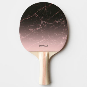 Raquette De Ping Pong Marbre noir Rose