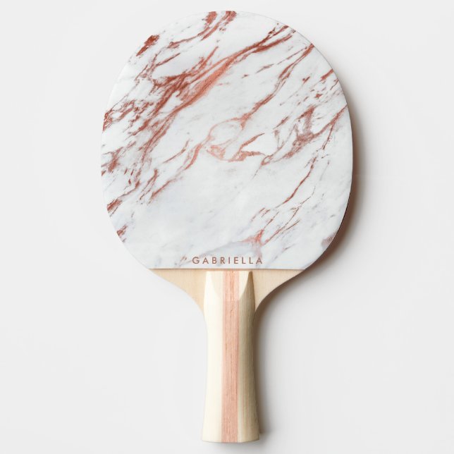 Raquette De Ping Pong Marbre or rose (Devant)